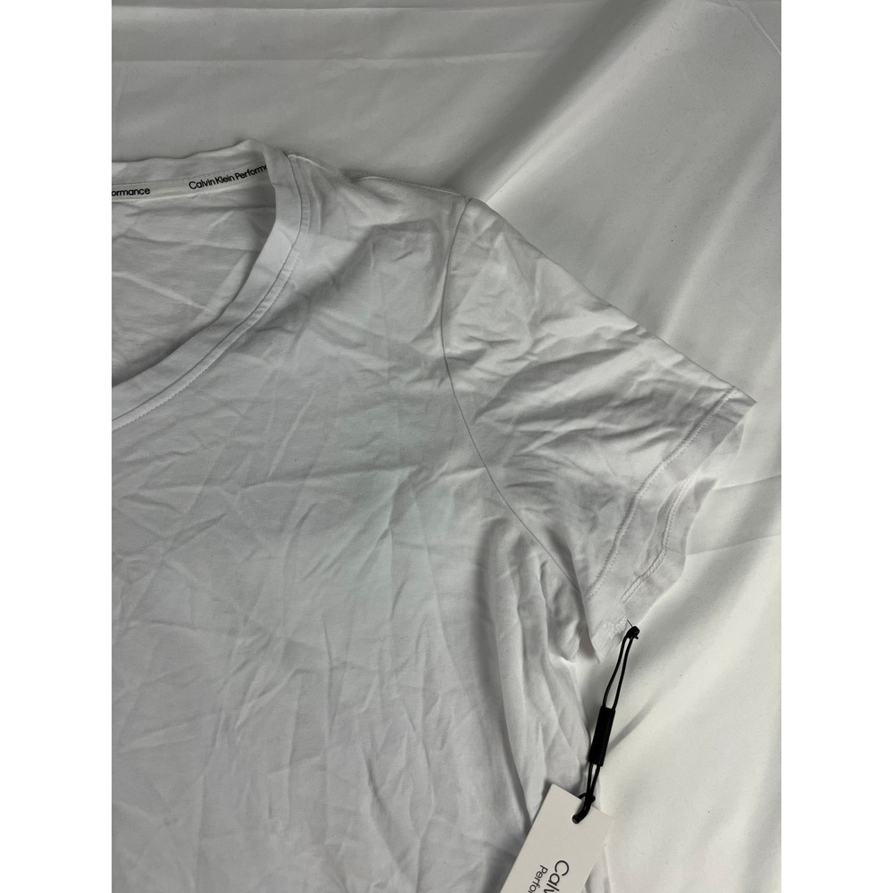 Calvin Klein Performance T-Shirt V-Neck White Short Sleeve‎ Activewear